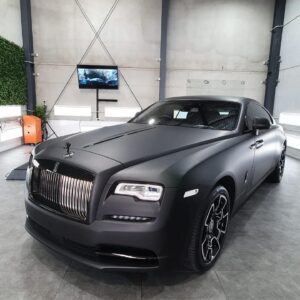 Matte Black 3m wrap Rolls Royce wrap