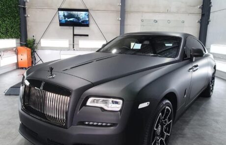 Matte Black 3m wrap Rolls Royce wrap