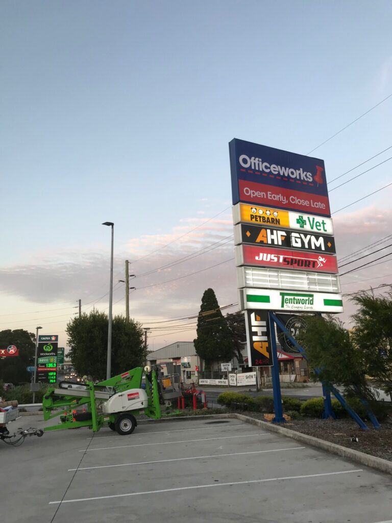 Pylon Signage upgrade for Officeworks