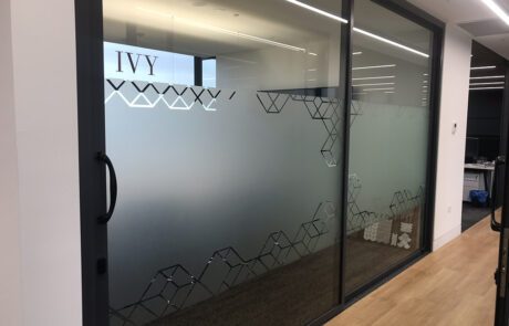 Custom Designed Office Frosting Installation