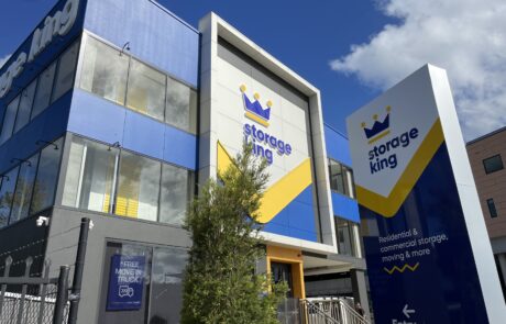 Storage King facility featuring prominent brand signage.
