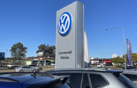 Volkswagen commercial vehicles pylon sign