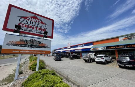Large roadside pylon sign for 4WD Supa Centre