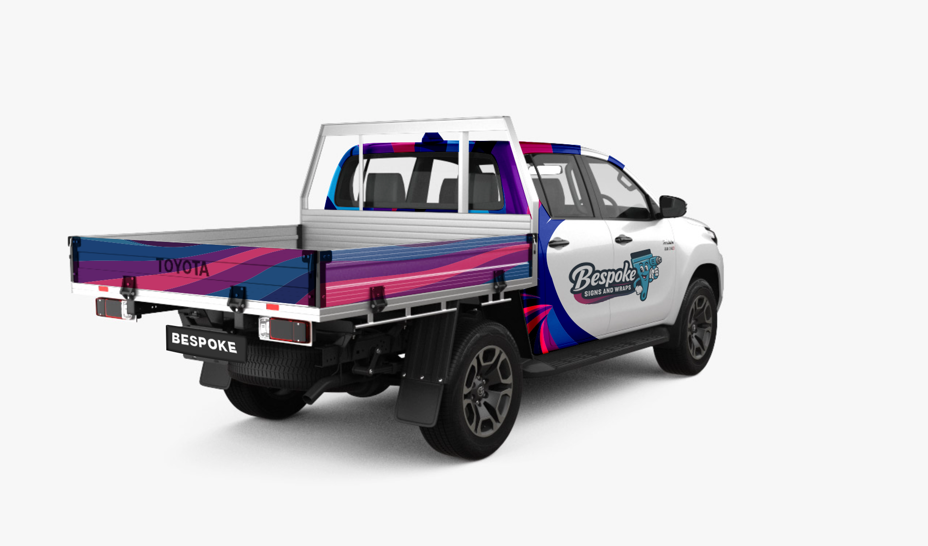 Dual Cab Tray Ute Half Wrap 1 6 5