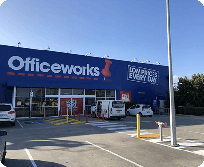 Custom shopfront signage installed on the Central Coast